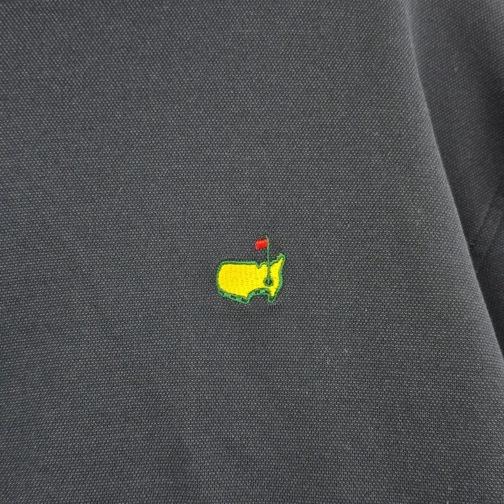 Masters Clubhouse Collection Quarter Zip Mens XL Navy Blue Made in Italy Logo
